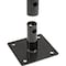 Global Industrial 68L Wave Bike Rack, Black, Flange Mount, 7-Bike Capacity 652778M - alternate 2
